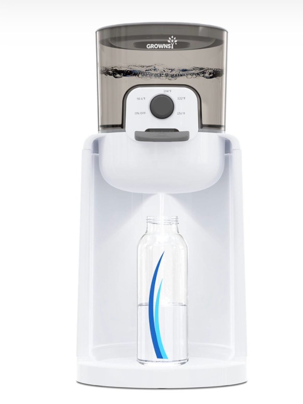 Grownsy instant baby bottle warmer